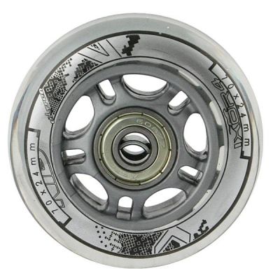 6. PU 70x24 82A TRANSPARENT (4 pcs.) + ABEC-7 (8 pcs.) NILS EXTREME SET