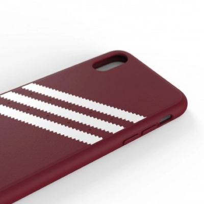 6. Adidas OR Molded PU Suede case for iPhone X / XS - burgundy