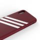 6. Adidas OR Molded PU Suede case for iPhone X / XS - burgundy