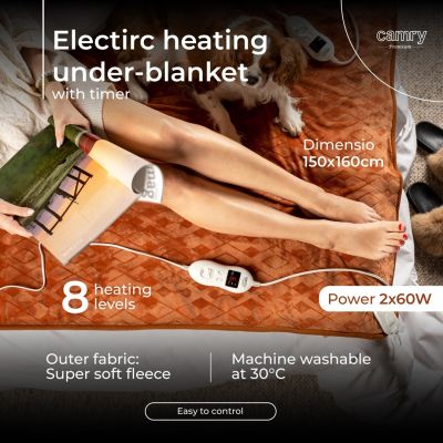 16. ELDOM ELECTRIC BLANKET KT200 KOZY 120W, WIRED REMOTE CONTROL, THREE OPERATION LEVELS, TEMP. REGULATION, FAST HEATING