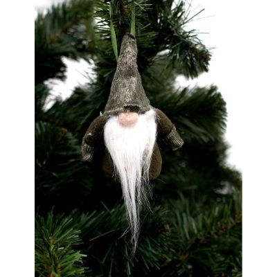 8. DECORATIVE PENDANT SANTA CLAUS WITH HANDLES 11CM GREEN