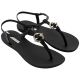2. Ipanema Sandal Class women's flip-flop sandals fashionable black with gold