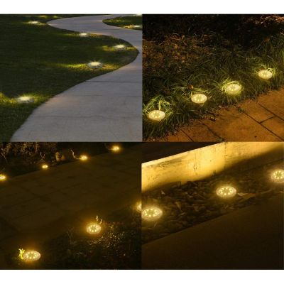 44. SOLAR LAMP 8 LED SMD FOR DRIVE INTO THE GROUND, SET OF 4 PCS