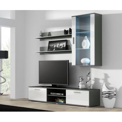3. Shelf 125cm (2 pcs) SOHO grey matte