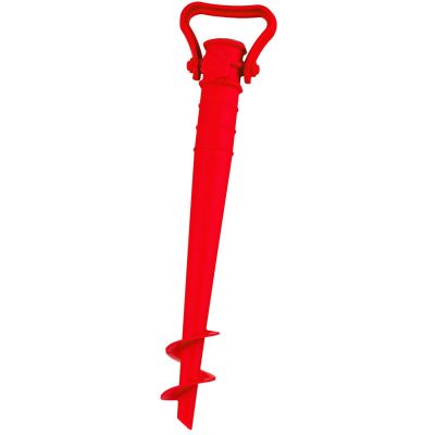9. RED PLASTIC UMBRELLA MOUNTING BASE, SCREW-IN
