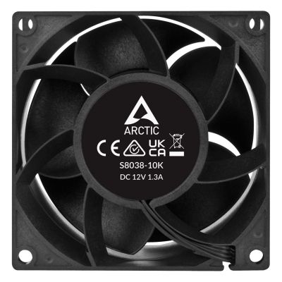 4. ARCTIC S8038-10K Processor Fan 8 cm Black 4 pcs.