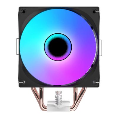 12. RAMPAGE OCTAGON B70 CPU COOLER 120MM ARGB TEMPERATURE DISPLAY BLACK
