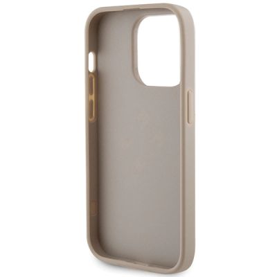 6. Guess Perforated 4G Glitter case for iPhone 15 Pro - gold