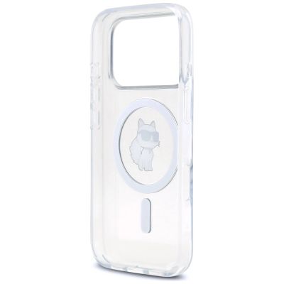 7. Karl Lagerfeld IML Choupette MagSafe Case for iPhone 17 Pro Max - Transparent