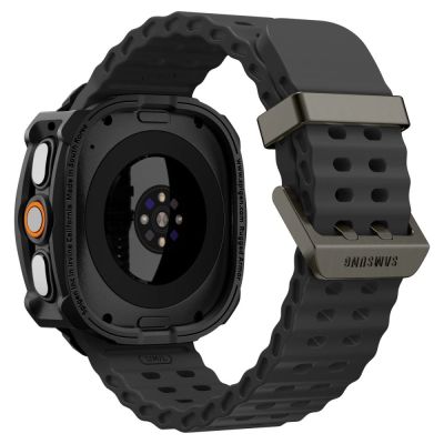 5. Spigen Rugged Armor Case for Samsung Galaxy Watch Ultra 47mm - Matte Black