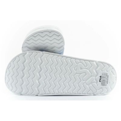 9. Fila women's sports flip-flops Morro comfortable white slippers for the pool