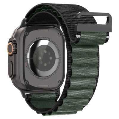 3. Strap Spigen WBF1 Strap for Apple Watch 44 / 45 / 46 / 49 mm - Black and Green