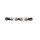 KMC X12 Chain, 126 Links, Silver-Black, Foil Packaging, Pack of 25