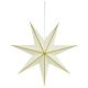 2. DECORATIVE HANGING PAPER STAR FSC 18x45CM WHITE 7 ARMS MICA