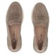 4. Women's beige leather platform loafers Filippo DP7528