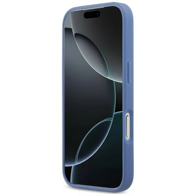 5. Guess 4G Nauble Card Triangle Case for iPhone 18 Pro / 17 Pro – Blue