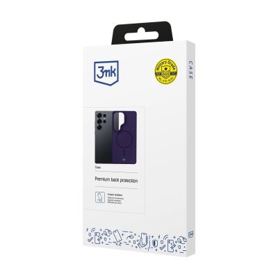 9. 3mk Smoke MagCase for Samsung Galaxy S25 Ultra - Purple-Translucent