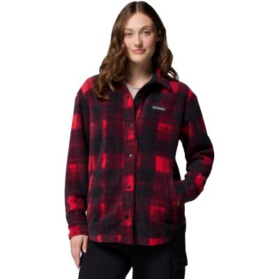 Columbia Benton Springs Fleece Shirt Jacket II 2085661613 Red L