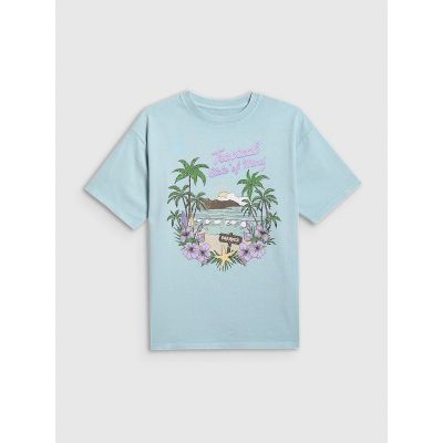 5. Girls' cotton T-shirt 4F 4FJRSS26TTSHF3981-33S