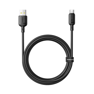 Baseus Silky 3A USB-A - USB-C Cable 1m - Black