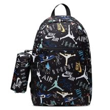 Air Jordan sports school backpack plus pencil case black - 9B0503-F69