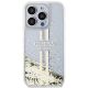3. Guess Liquid Glitter Gold Stripes case for iPhone 15 Pro Max - transparent