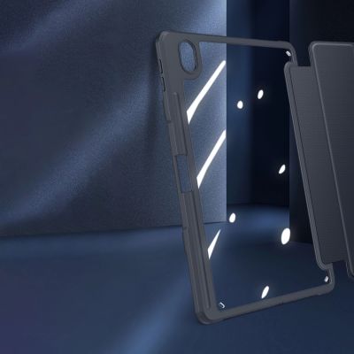 18. Dux Ducis Toby Armored Flip Smart Case for Oppo Pad with Stylus Holder Black