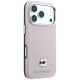 4. Karl Lagerfeld Grained Choupette Head Metal MagSafe Case for iPhone 17 Pro / 18 Pro - Pink