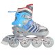 4. NH18192 4in1 GREY-BLUE SIZE M(34-38) ROLLER SKATES WITH HOCKEY SLEEVE NILS EXTREME