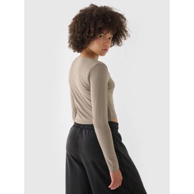 2. Longsleeve slim smooth women's 4F 4FRSS24TLONF499-82S