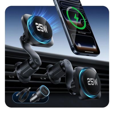 2. ESR OmniLock Qi2.2 Magnetic MagSafe Car Air Vent Mount - Black