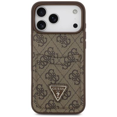 3. Guess 4G nauble Card Triangle Case for iPhone 18 Pro Max / 17 Pro Max – brown