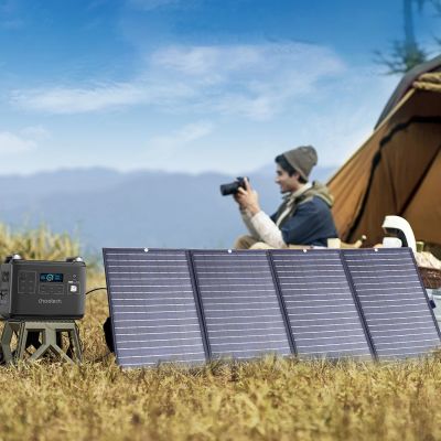 7. Choetech SC010 solar tourist charger, foldable, 160W - black