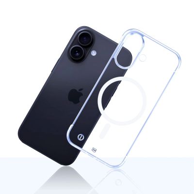 13. 3mk Just20g MagCase for iPhone 16 Plus - transparent