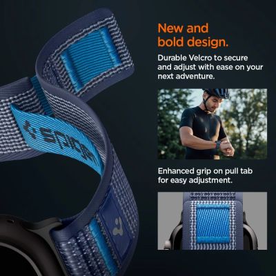 9. Spigen Athlex Air 2 Strap for Apple Watch (44 / 45 / 46 / 49 mm) - Navy Blue