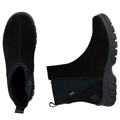 5. Waterproof Comfortable Black Leather Women’s Ankle Boots – Rieker 7269-00