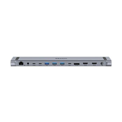 10. UNITEK KVM DOCKING STATION 2X HDMI, 1X DP 4K, USBC, MST, HDMI 2.0 WITH STAND