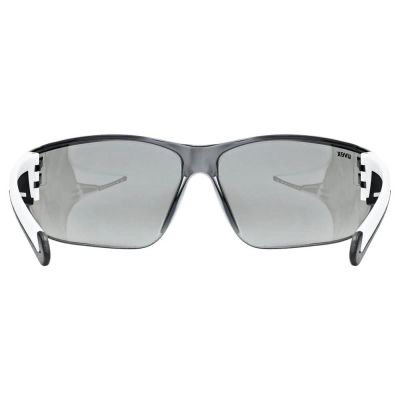 UVEX Equate cycling glasses, white matt/mir.silver