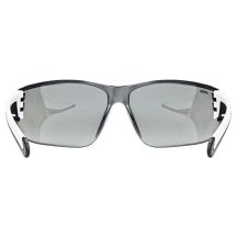 UVEX Equate cycling glasses, white matt/mir.silver