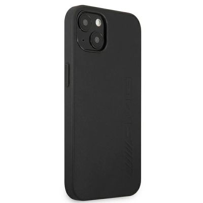 4. Mercedes AMG Leather Hot Stamped Case for iPhone 13 / 14 / 15 - Black