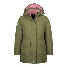 Trollkids Girls Alesund Coat Children's Winter Hooded Jacket Waterproof Down Green (301-323)