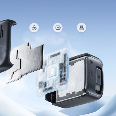 10. Baseus EnerCore CJ11 45W Wall Charger with USB-C Port and Retractable USB-C Cable - Black