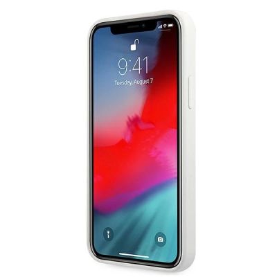 5. Guess GUHCP12SLSLMGWH iPhone 12 mini 5.4" white/white hardcase Metal Logo Script