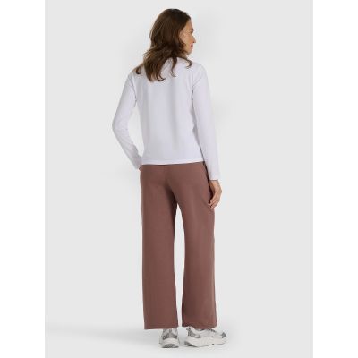 5. Women's wide-leg sweatpants 4F 4FRAW25TTROF1614-82S