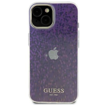 3. Guess GUHCP15SHDECMP iPhone 15 6.1" pink/pink hardcase IML Faceted Mirror Disco Iridescent
