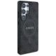 4. Guess Leather 4G Colored Ring Classic Logo MagSafe Case Samsung Galaxy S25 Ultra black