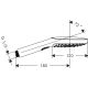 6. Hansgrohe Raindance Select E Hand Shower Chrome