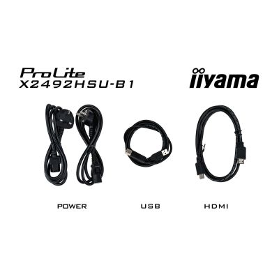 14. iiyama ProLite 24-inch Full HD IPS panel with narrow bezels on all sides and energy class B