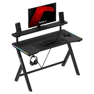 3. Huzaro Hero 1.9 RGB Black Desk