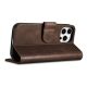 9. iCarer Oil Wax Wallet Case 2in1 Cover iPhone 14 Pro Anti-RFID Leather Flip Case Brown (WMI14220722-BN)